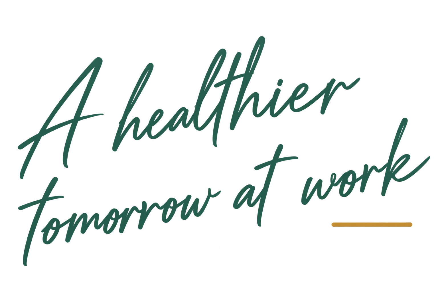 A healthier tomorrow at work